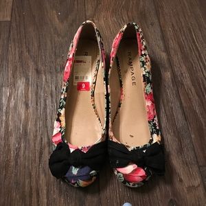 Flower Print flats