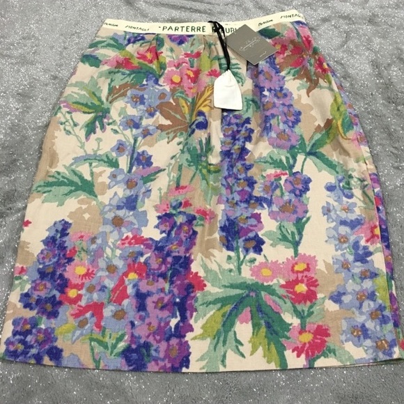 Floreat Anthropologie Floral Pencil Skirt Sz 6 NWT - Picture 1 of 4