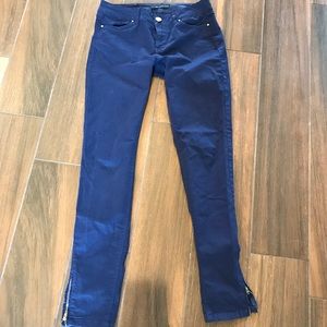 Zara blue side zip pants