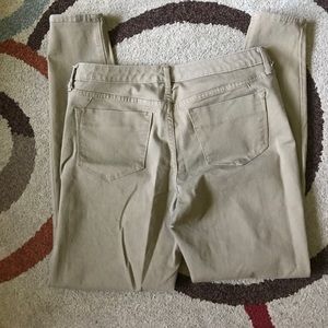 Khaki skinny jeans