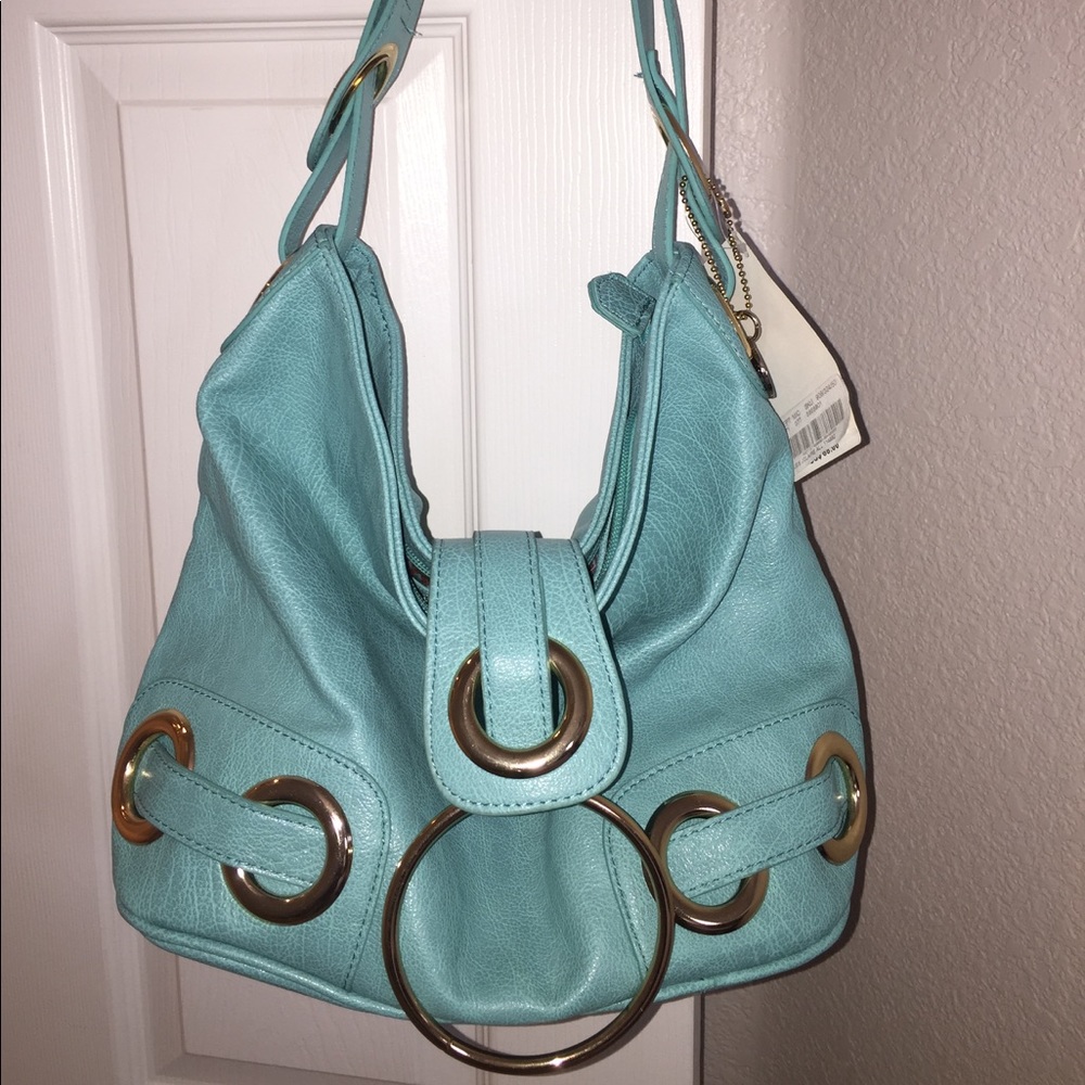 NWT Big Buddha Teal Purse