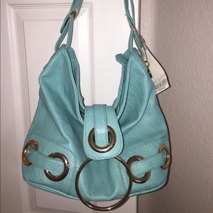 NWT Big Buddha Teal Purse