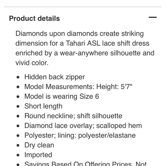 Tahari dress. Size 12 - Picture 3 of 3