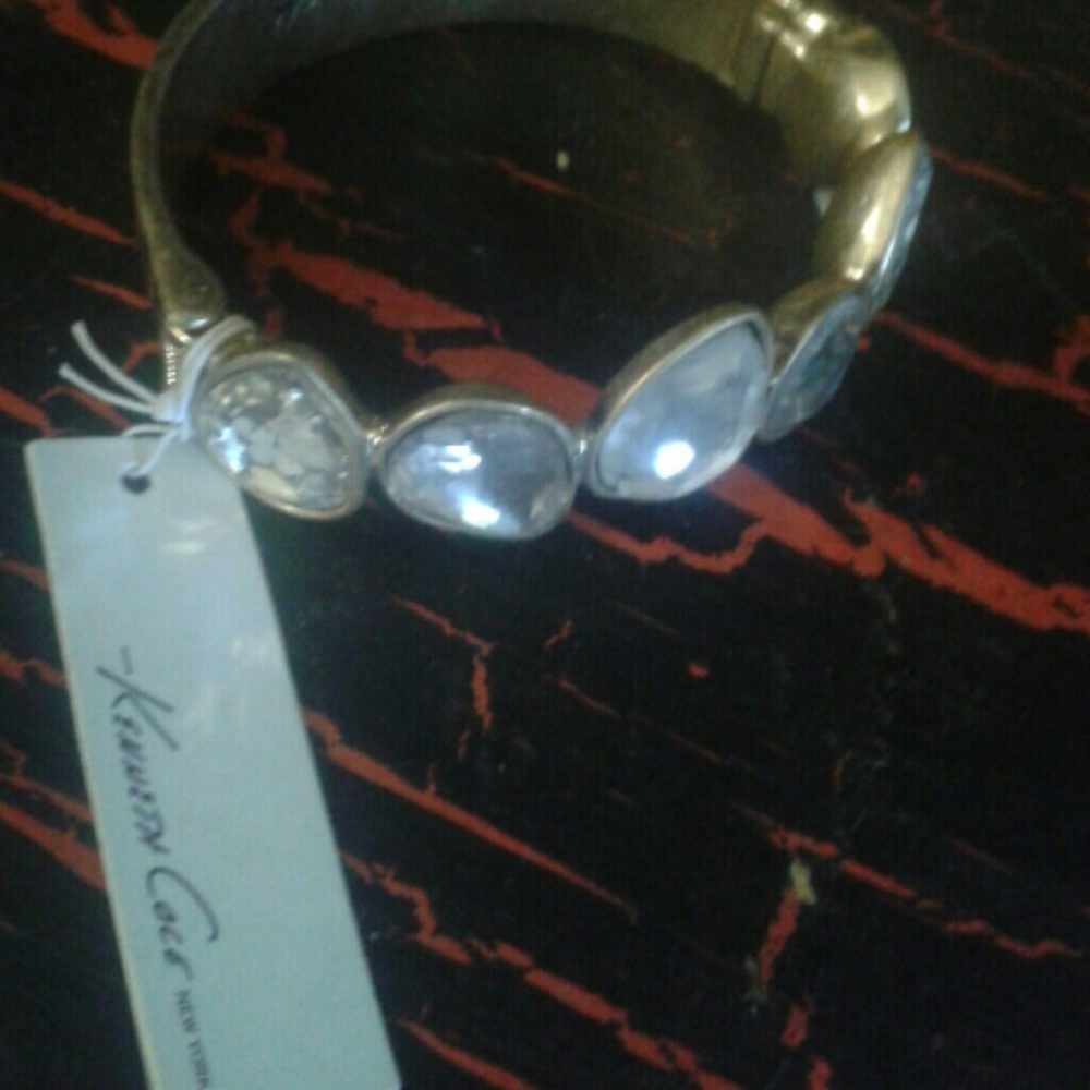 Kenneth Cole rhinestone gold braclet