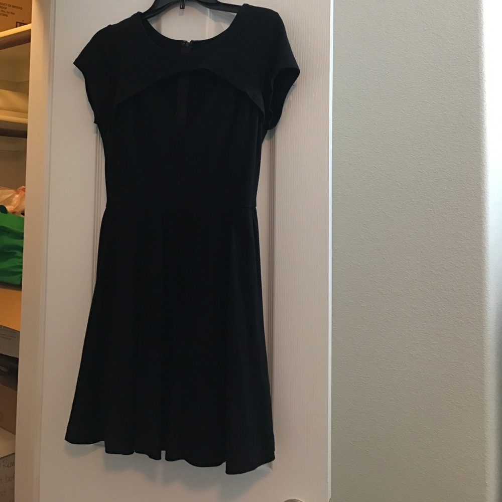 Cute open in the from little black dress
