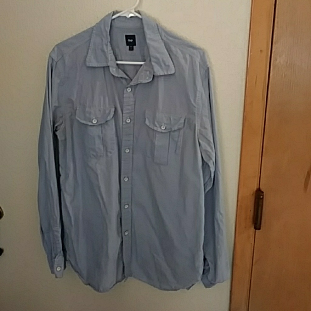 Gap men's casual button down cotton shirt
