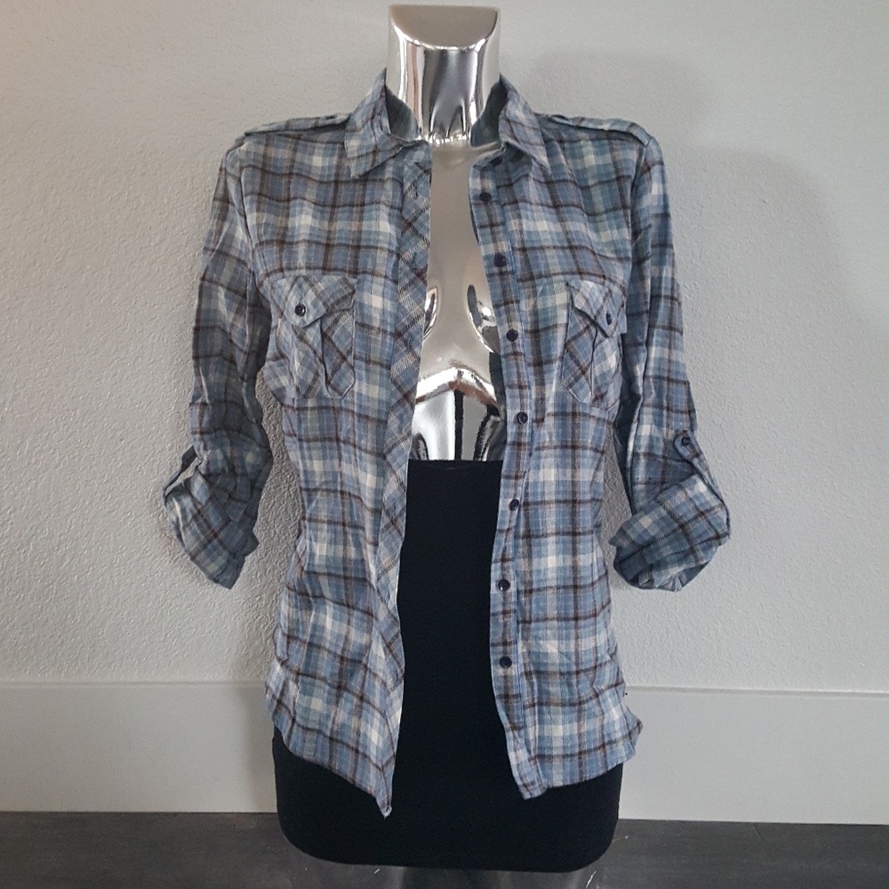Blue Black Timing Soft Flannel