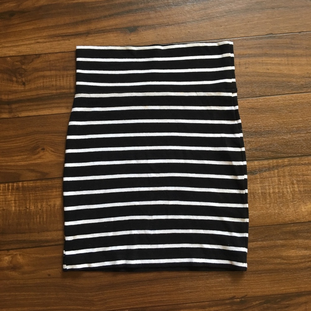 Black and white skirt