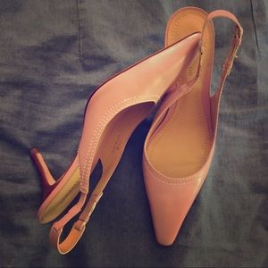 Ann Taylor Pink Slingback Pumps