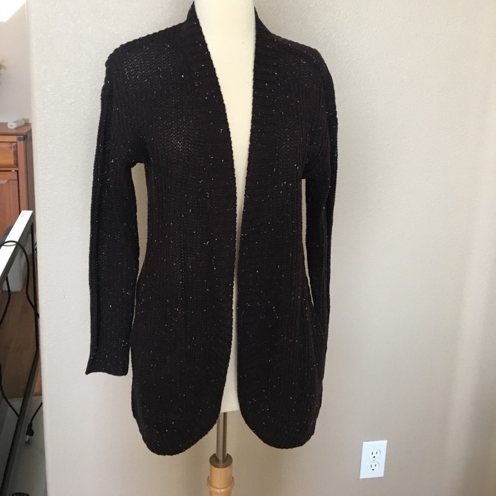 Eggplant cardigan