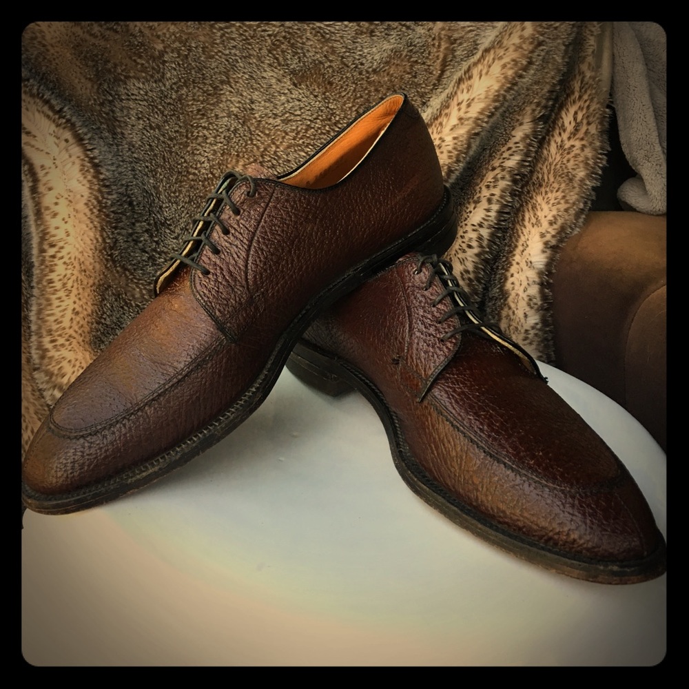 Vintage 1960 Crosby Square Leather oxford sz 10B