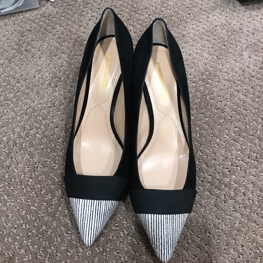nicholas kirkwood two toned low heels
