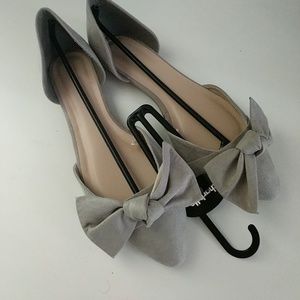 Brand new suede bow flats