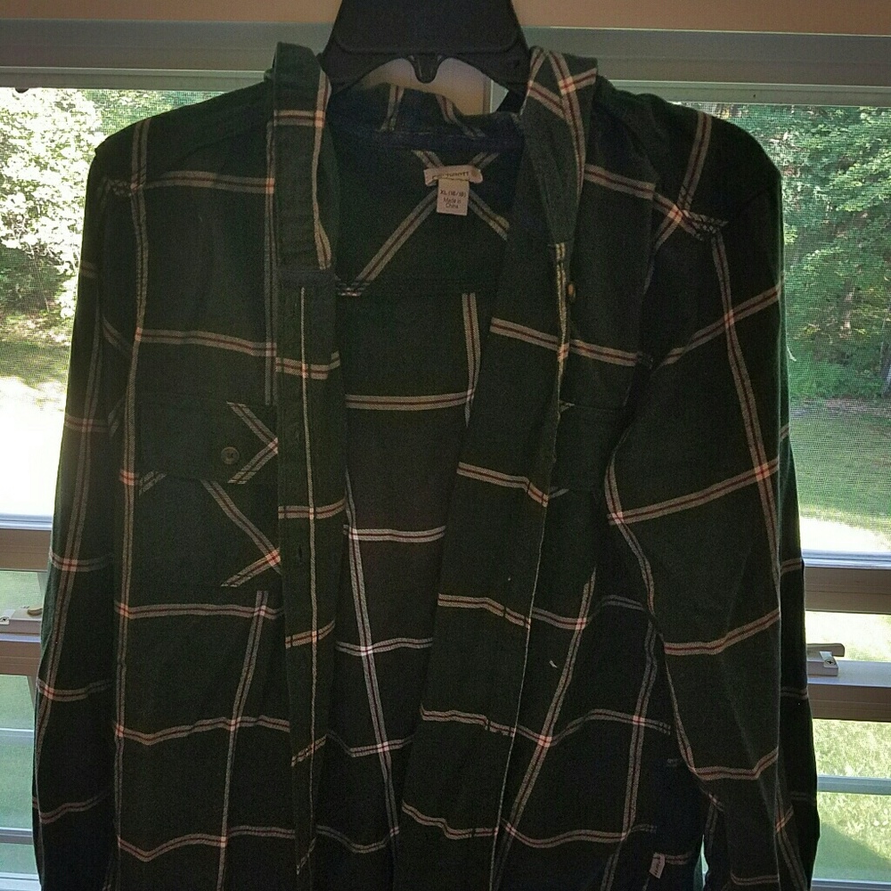 Hooded button down carhartt