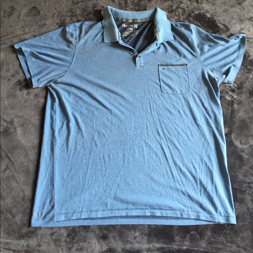 Blue Hurley/ Nike Dri-fit Polo