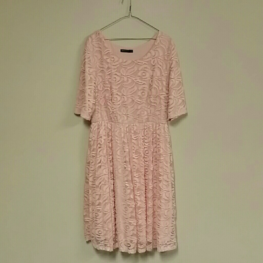 Mikarose Pink Lace Dress