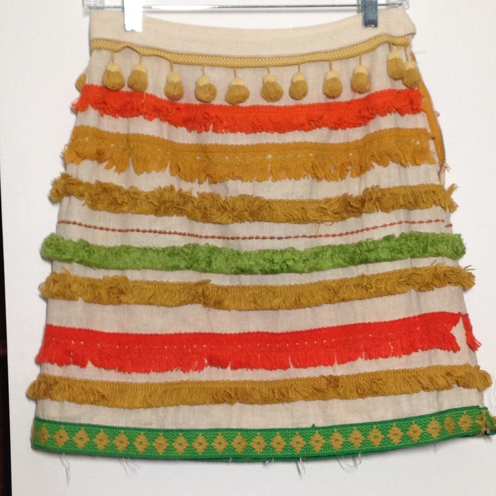 Vintage tassel mini skirt