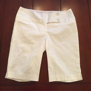 Maurice's White Bermuda Dress Shorts