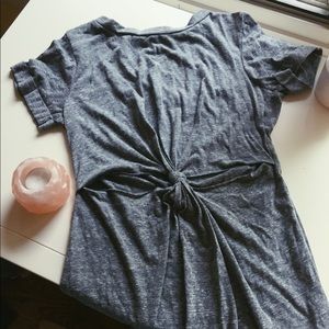 Urban Outfitters Grey Tee-Shirt Dress With Cutout
