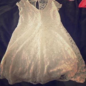 White lace dress