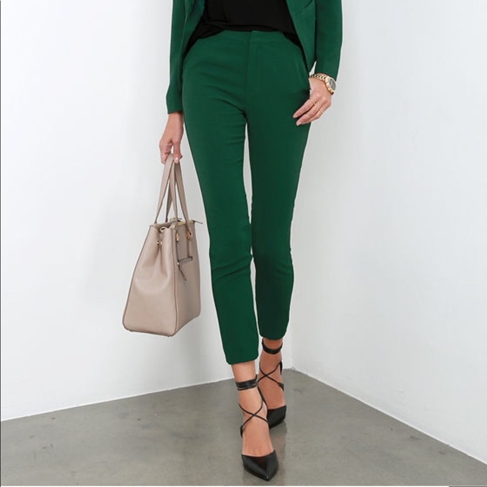 Dark Green Trouser Pants