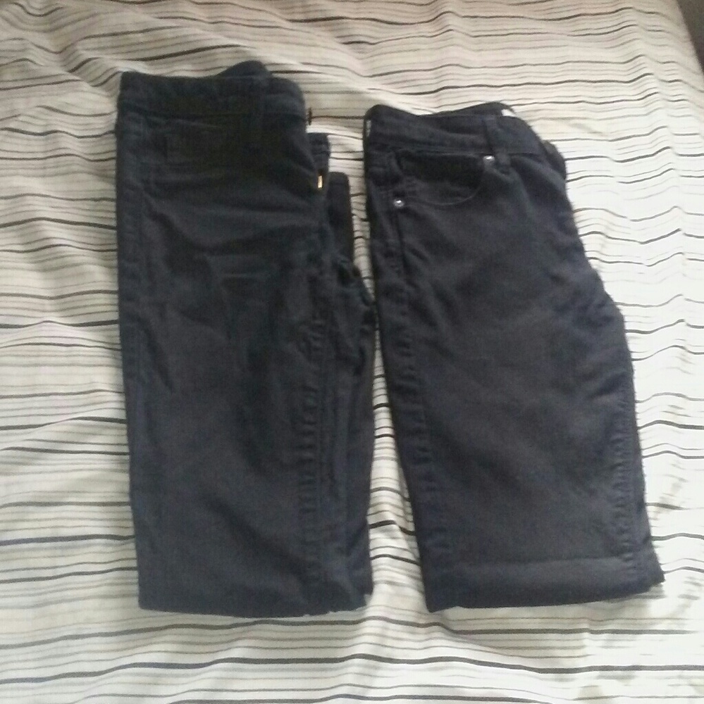 2 pairs black jeggings