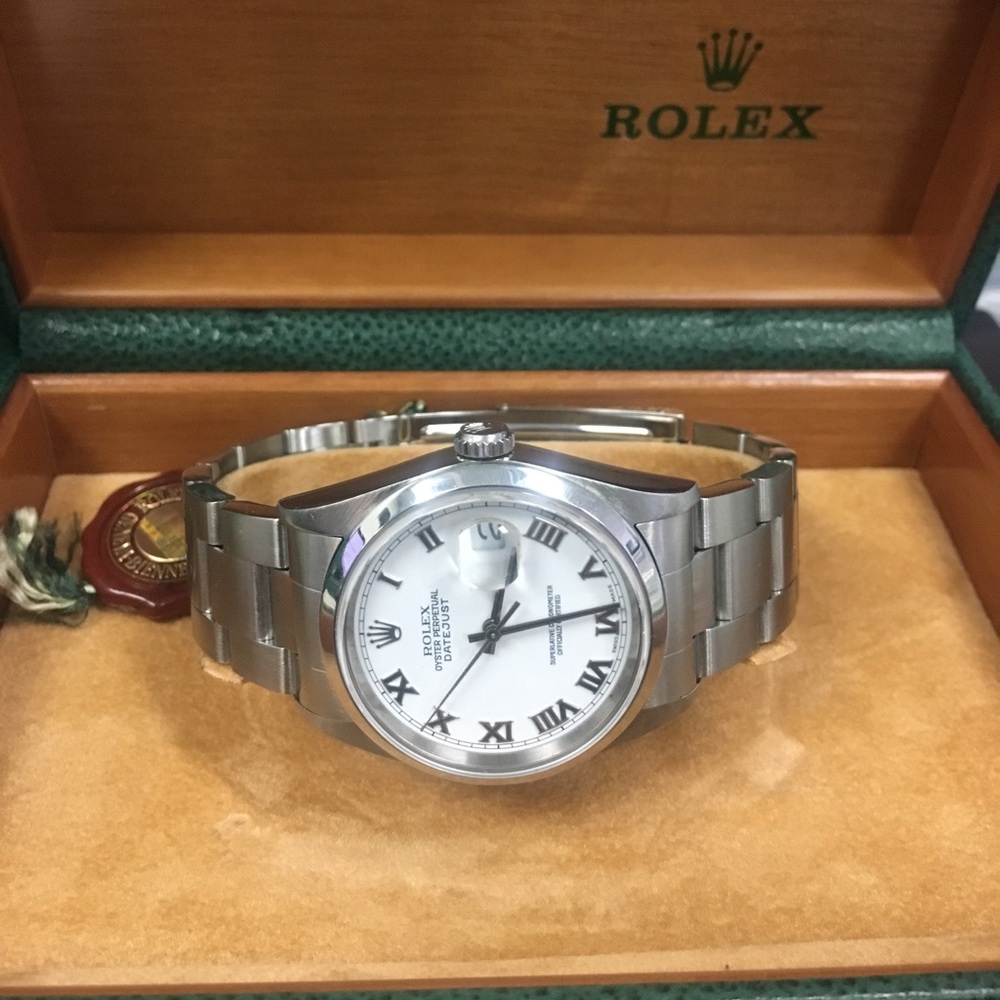 Pre Owned Rolex Datejust 16200 Box and Papers