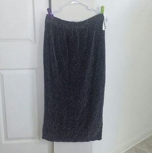 NWT Glitter Treaded Maxi Skirt