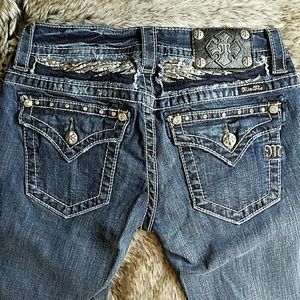 Miss Me Sequined Wings Jeans