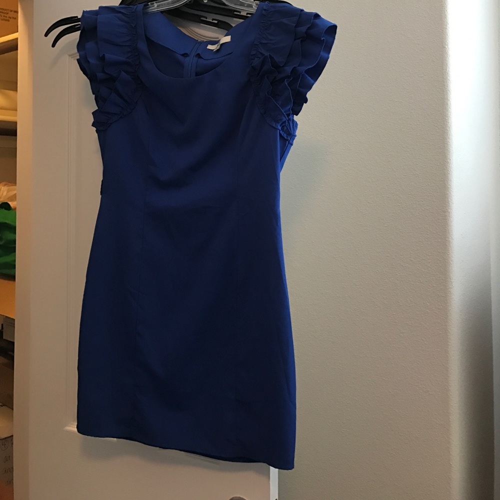 Cobalt blue mini dress or wear with leggings