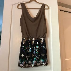 Open back mini dress