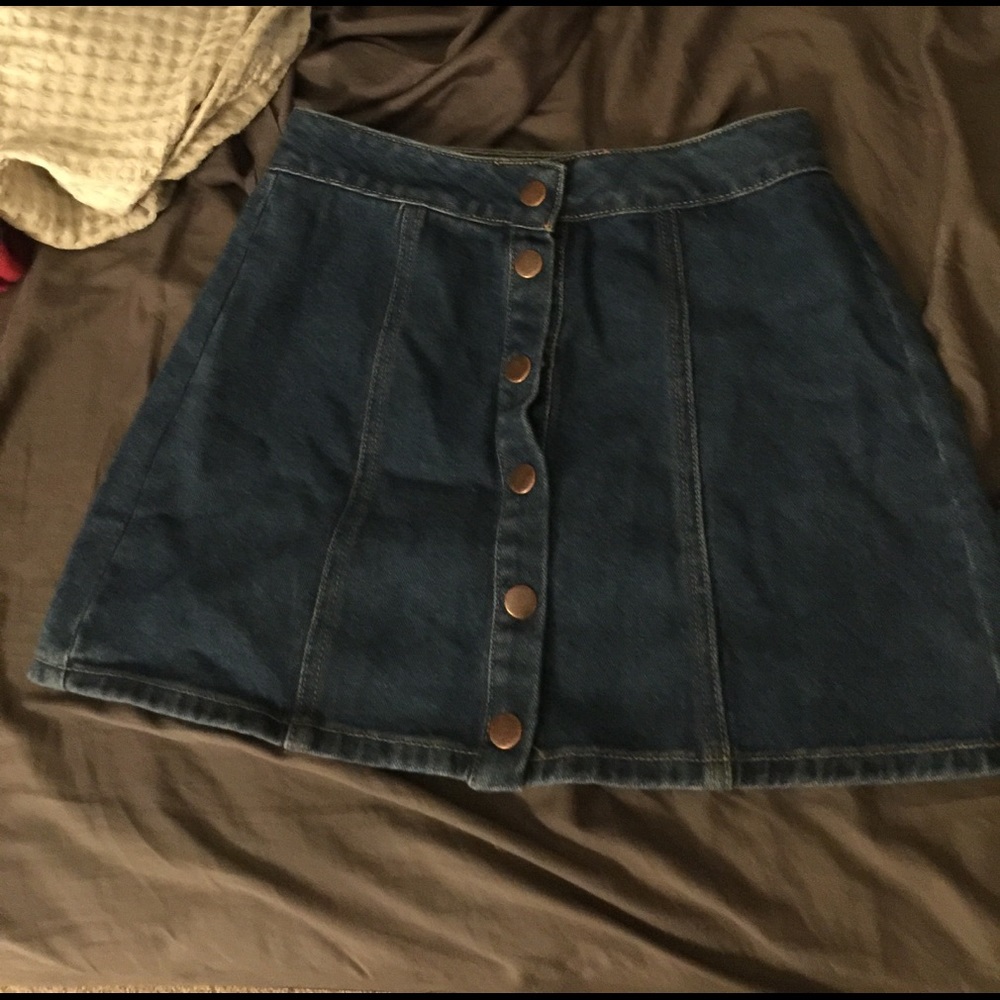 button up brandy melville skirt