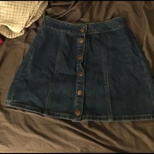 button up brandy melville skirt