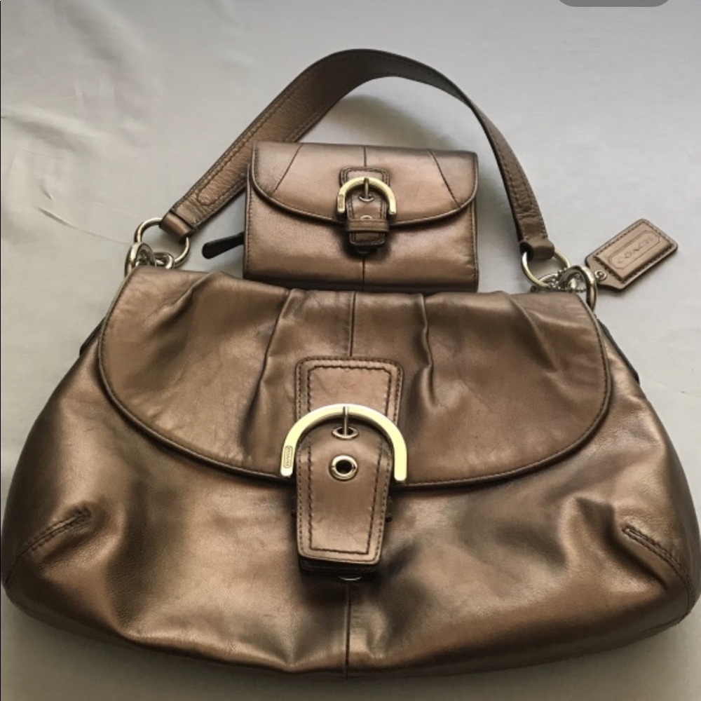 Gold coach purse/wallet