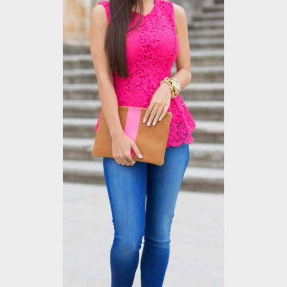 Silk Peplum Top
