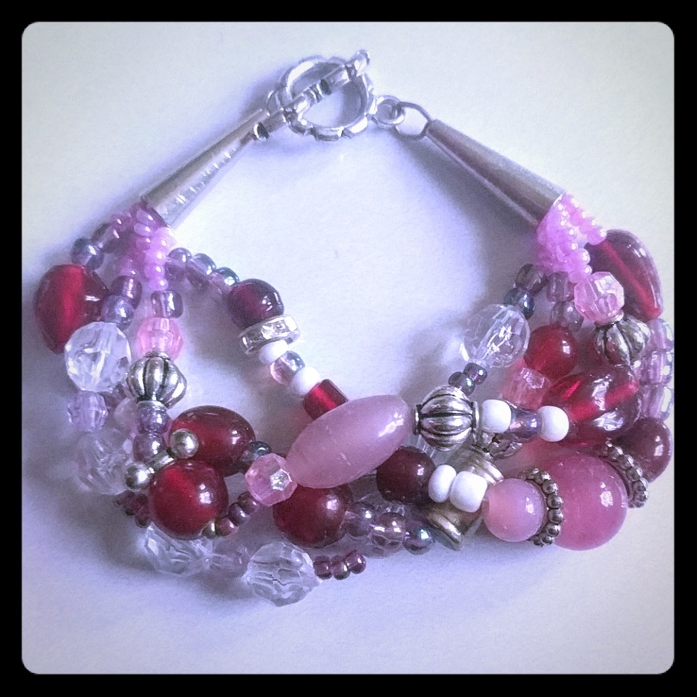 Bead soup bracelet