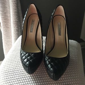 BCBG Black Quilted Pixie Heel size 6.5