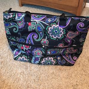 Vera Bradley Kiev Paisley expandable travel tote