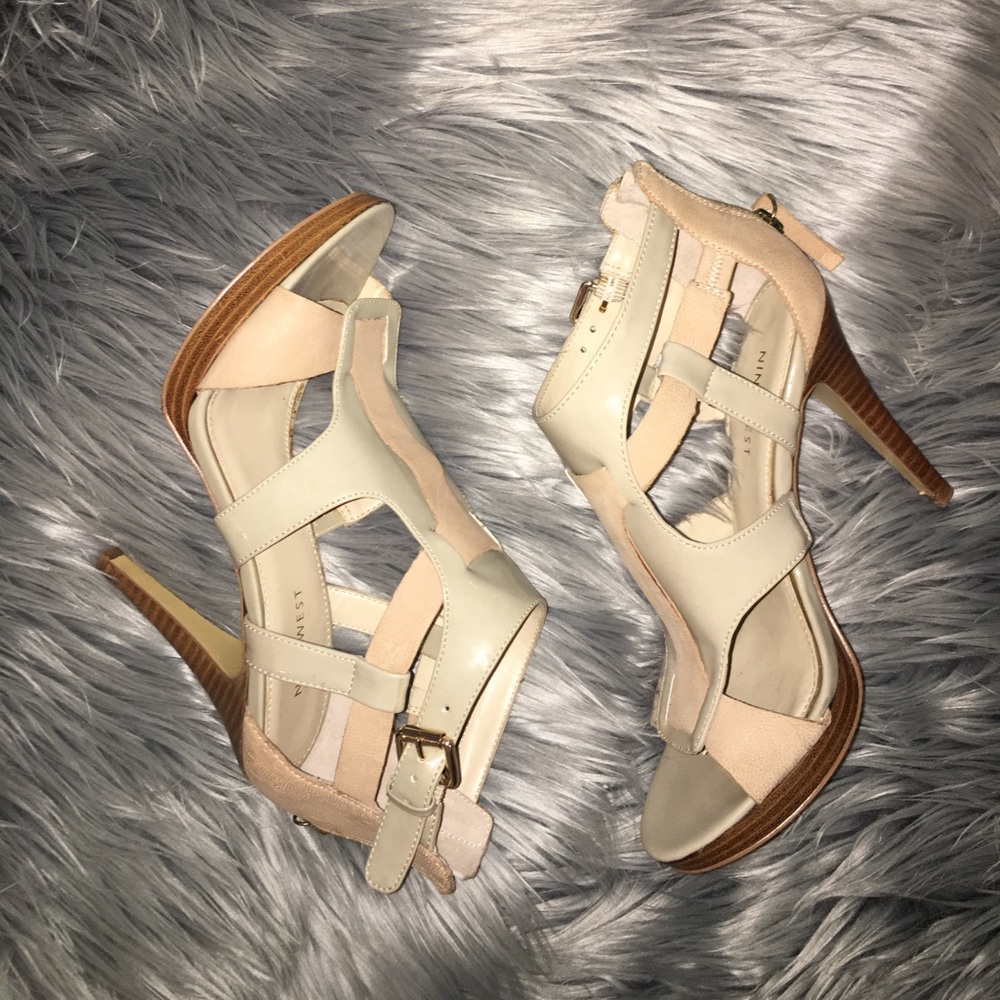 Nine West nude heels