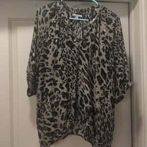 Charlotte Russe Leopard Print Top