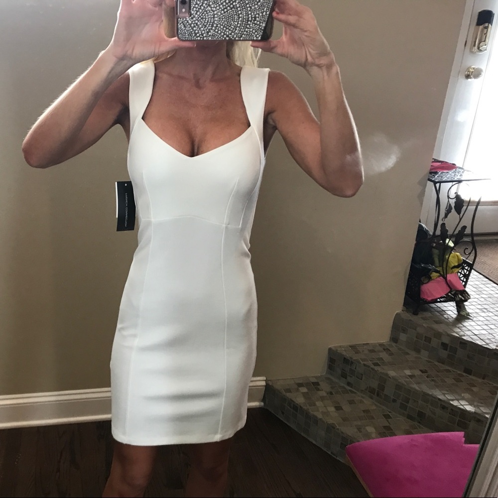 French Connection white mini dress NWT size 0