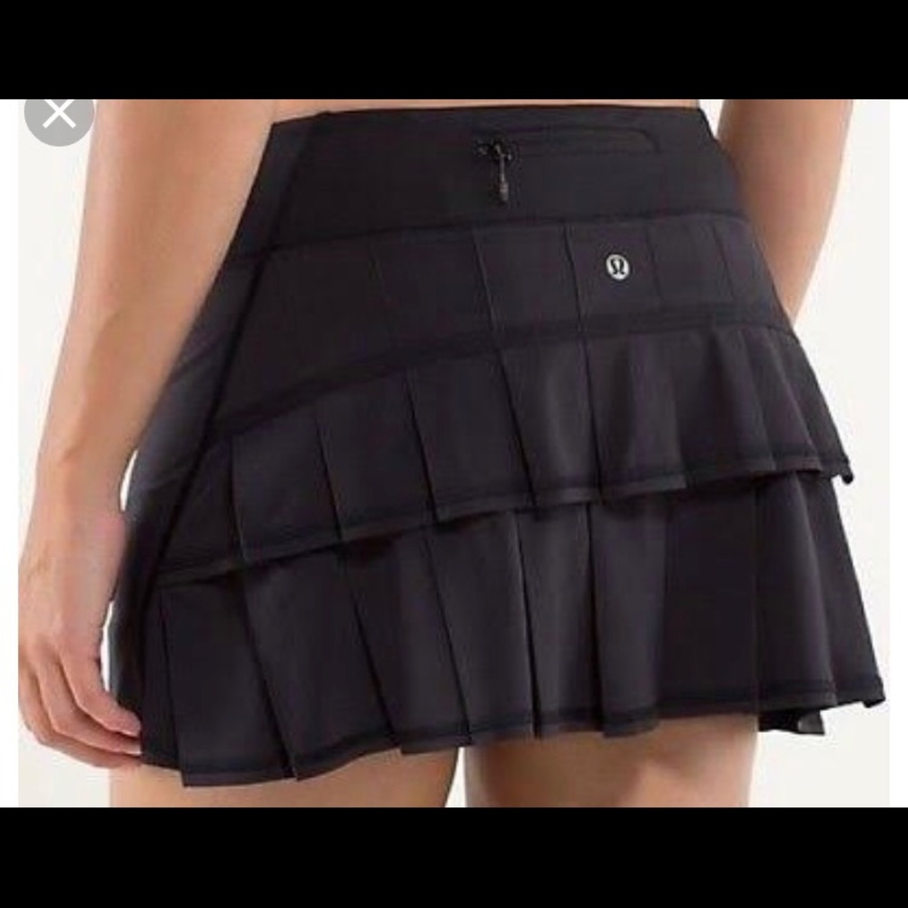Lululemon Black Tennis/running skirt
