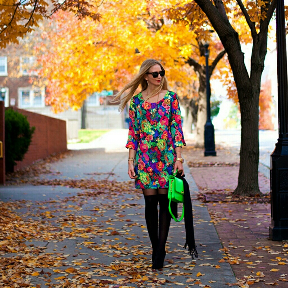 Anthropologie floral dress