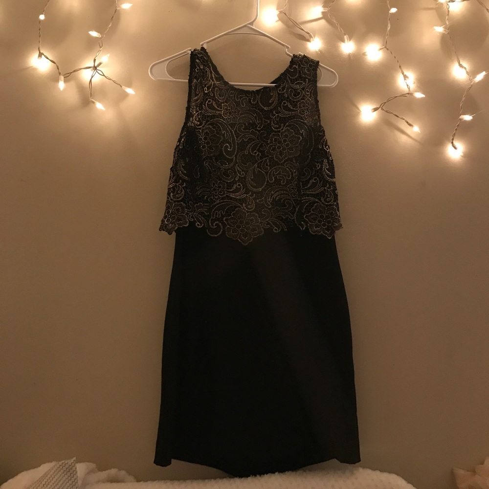 Black and Gold formal dress