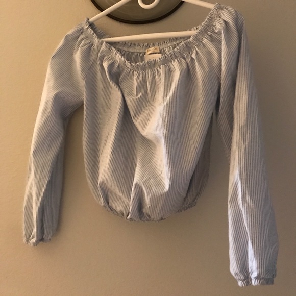 Blue Striped Maura Top - Picture 1 of 2