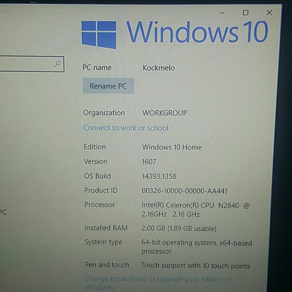 HP StreamX360 Laptop / tablet touch Screen