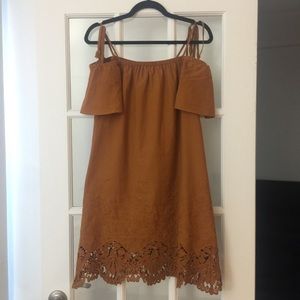 Madewell Eyelet Cold Shoulder Dress