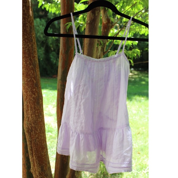 Mossimo Supply Co. Tops - Target Ruffled Lavender Tank