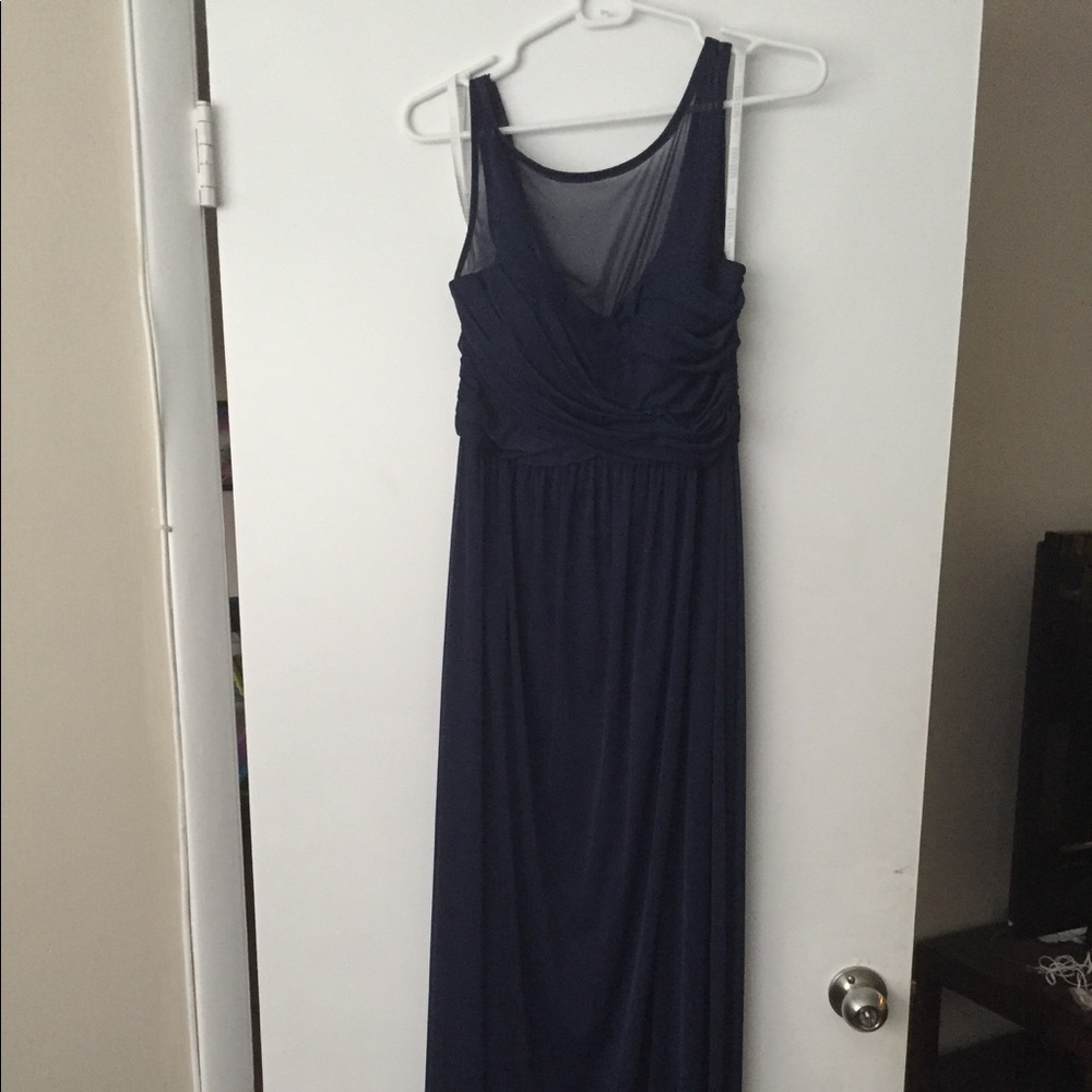 Davids Bridal gown bridesmaid dress Marine size 8