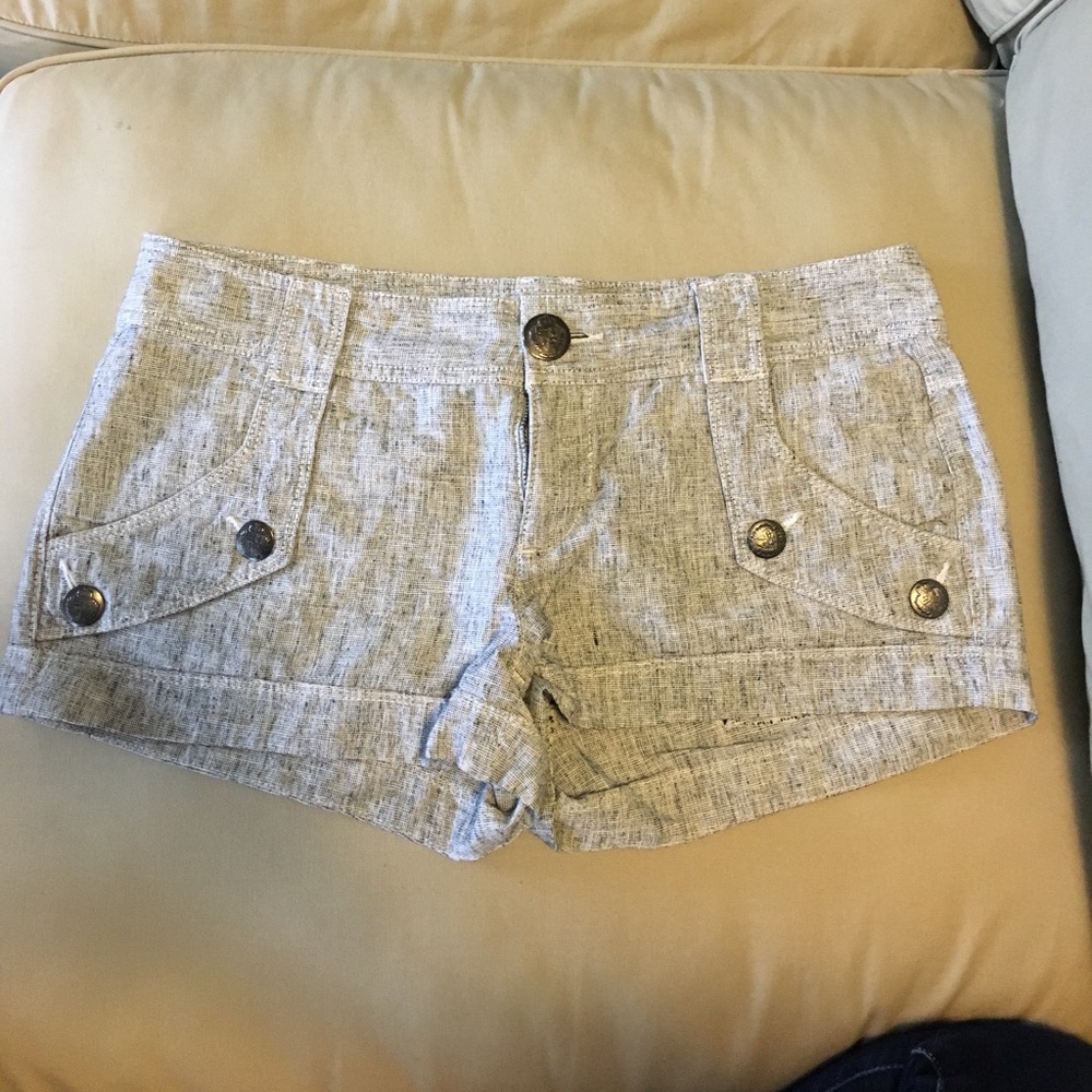 Express black and white shorts